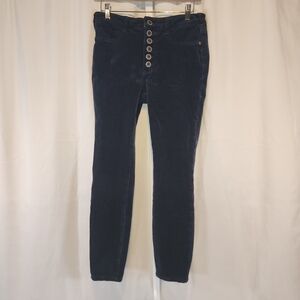 Pilcro Anthropologie High Rise Skinny Ankle Corduroy Pants  Womens Size 29